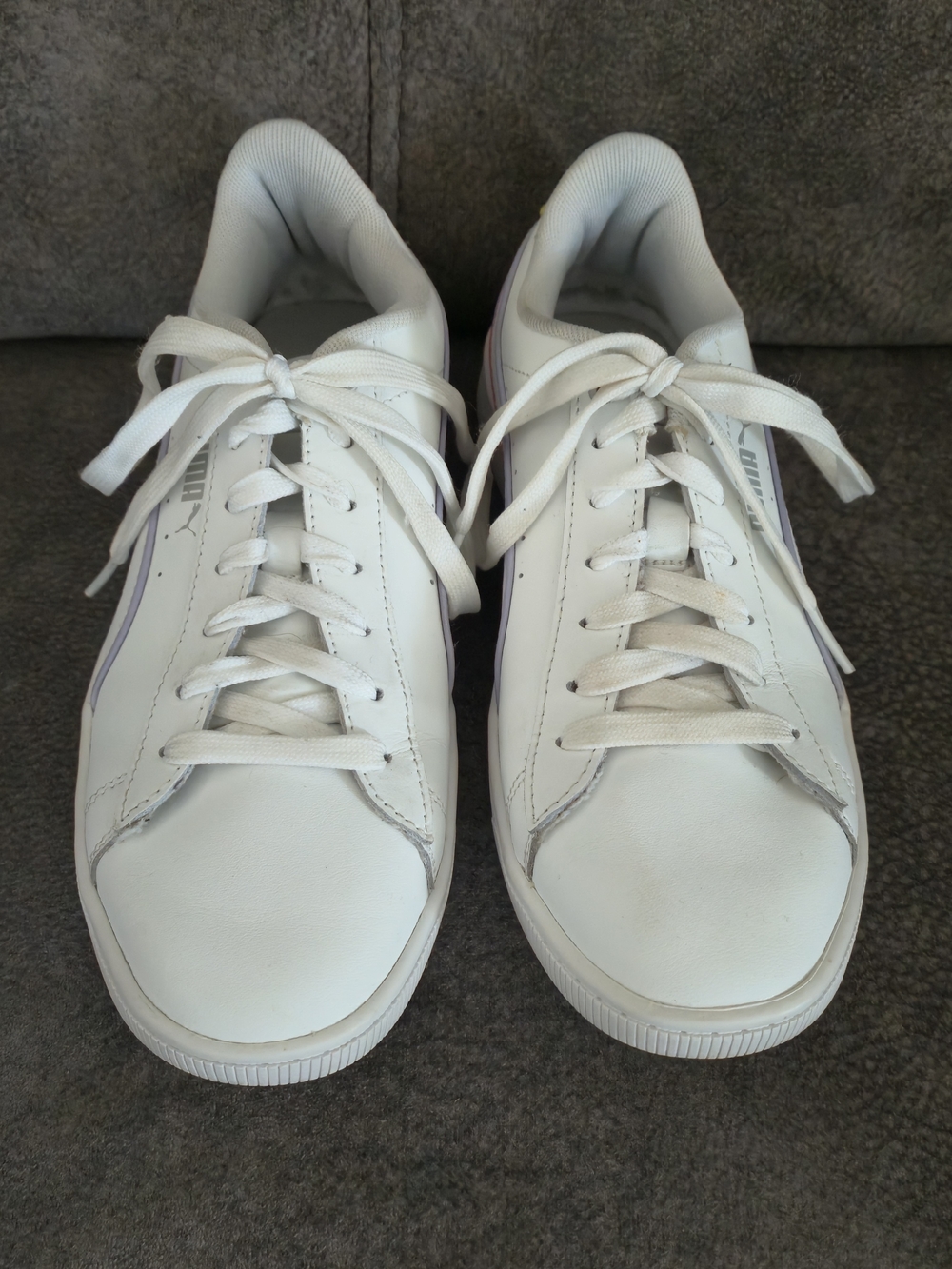 PUMA Vikky v2 Women’s Leather Sneakers White/Pastel Size 8